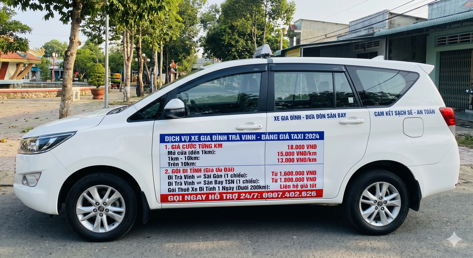 Bảng Giá Xe Taxi Trà Vinh Mới Nhất