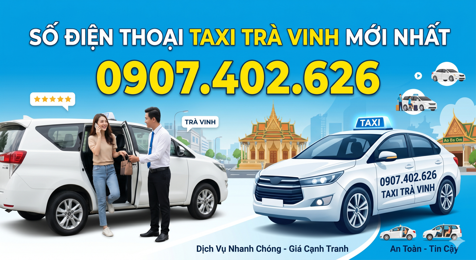 Số Điện Thoại Taxi Trà Vinh Mới Nhất